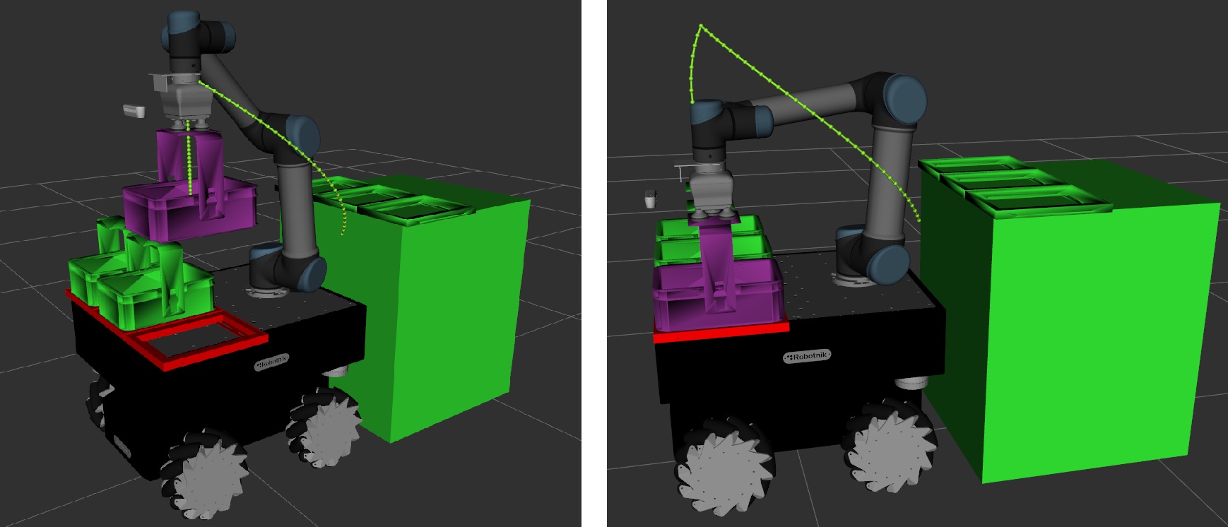 Motion Planning in Cartesian Space vs Joint Space.